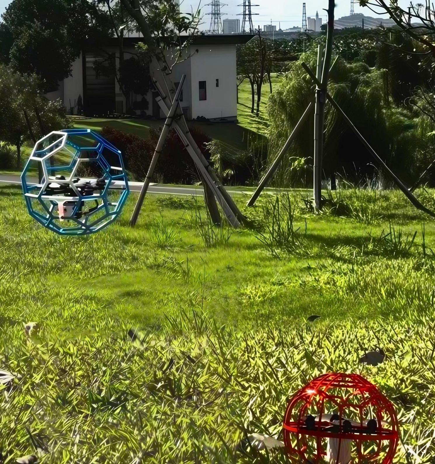 科教飞行足球无人机